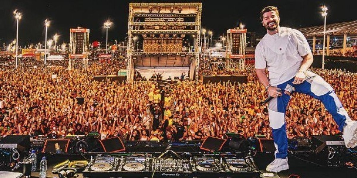 Drone filmando show de Alok cai durante apresentação e causa confusão na plateia