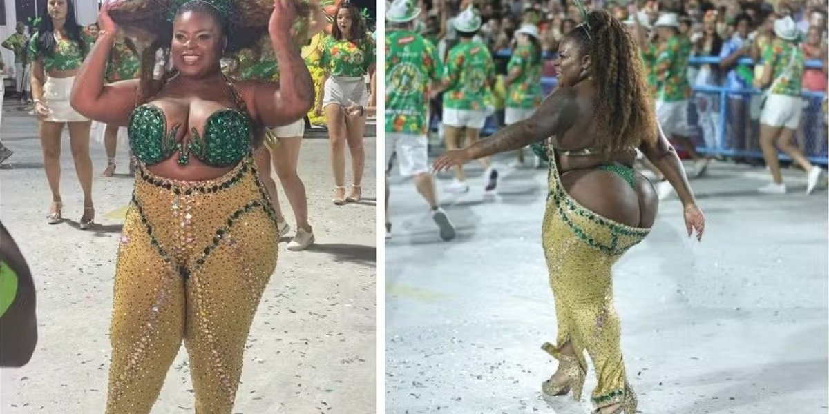 Samba no pé e sensualidade: Jojo Todynho desfila com look ousado