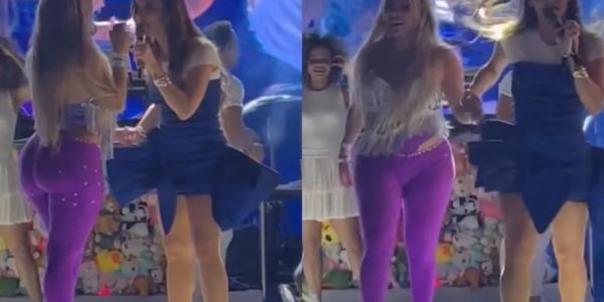 Ex-fazendeira Kally Fonseca invade o palco de Cláudia Leitte e é 'expulsa'