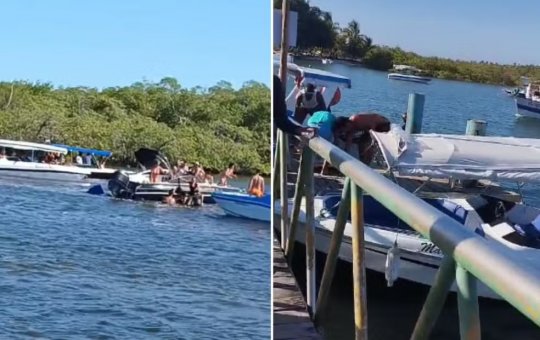 Marinha bota limite de velocidade no Rio do Inferno após acidente entre lanchas