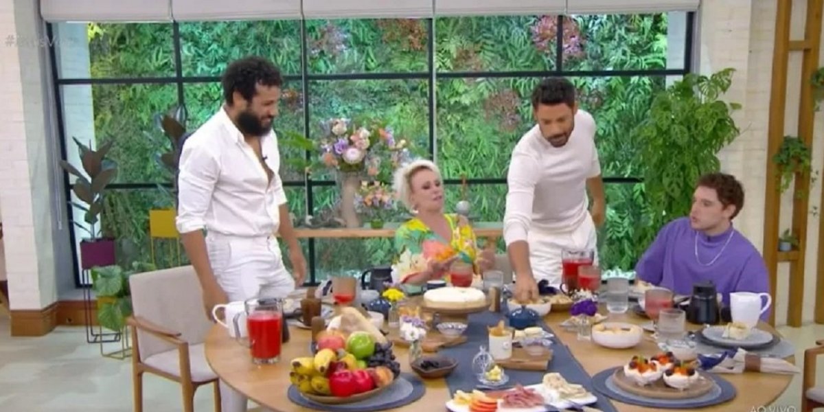 Cauã Reymond invade programa Mais Você: “No Encontro não tinha comida”