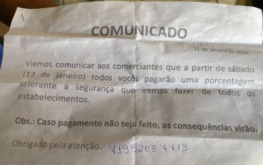 Polícia prende segunda suspeita de extorquir comerciantes na Av. Vasco da Gama