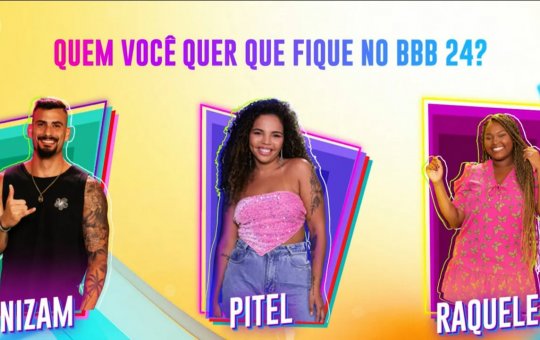 Nizam, Pitel e Raquele integram o 4º paredão desta semana do BBB24