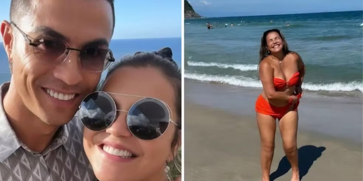 Irmã de Cristiano Ronaldo de férias em Guarujá elogia a luta e diversidade do BR