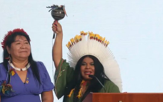 Comitiva visita área no sul da Bahia onde indígena foi baleada