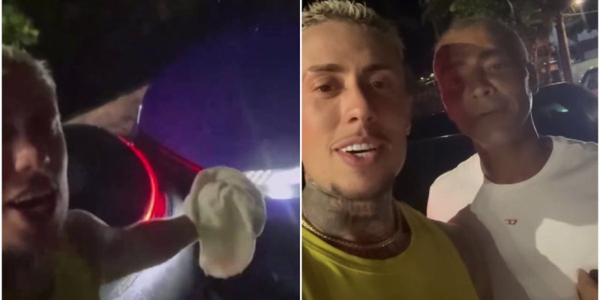 Romário bate em carro de MC Daniel, que diz: "Tô errado, não tenho Copa"