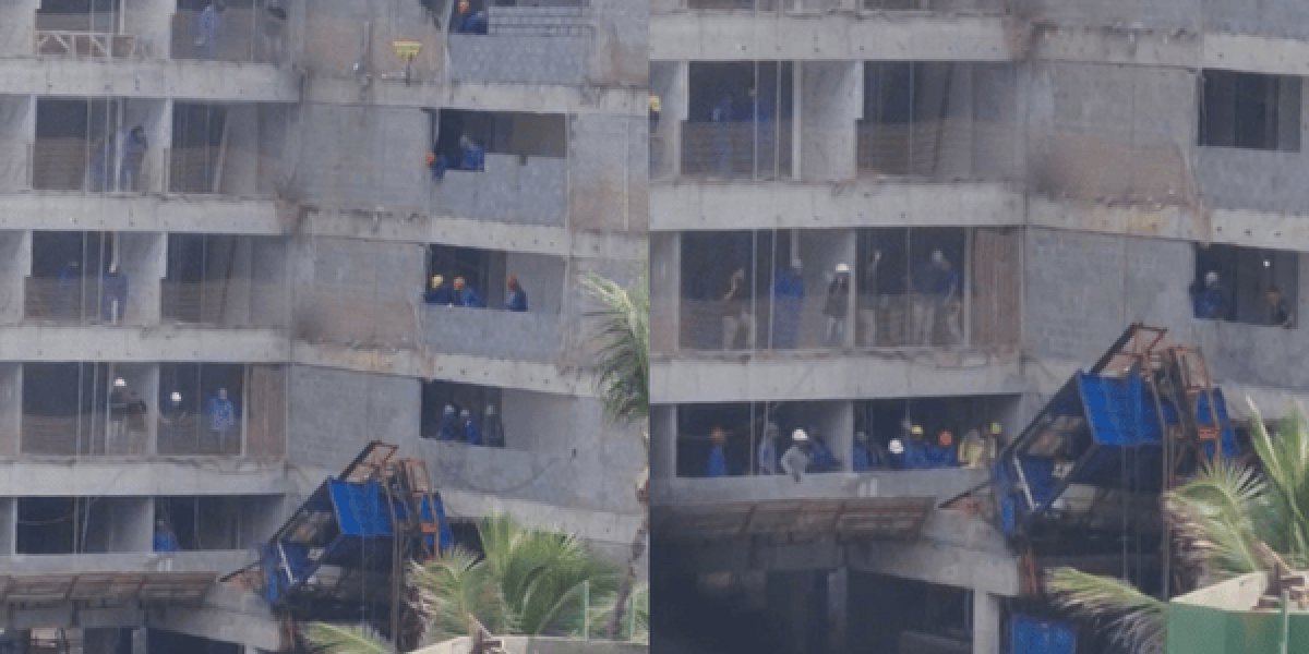 Elevador despenca em Jardim Armação e deixa um homem morto