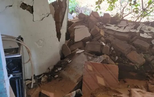 Terreiro no município de Laje é destruído por conta de chuva