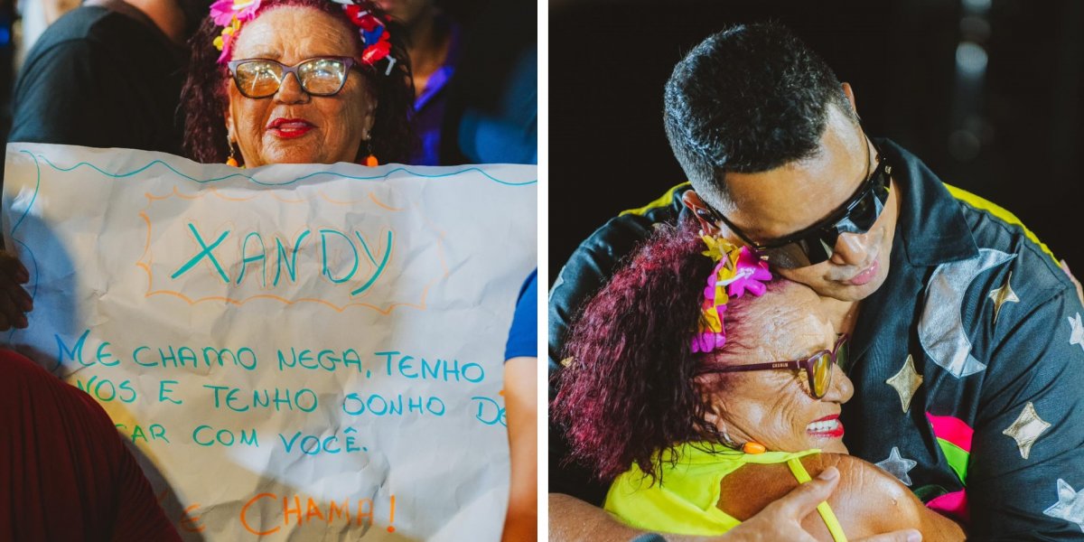 Dona Nega subiu no trio e roubou a cena na  ‘Melhor Segunda-Feira do Mundo’