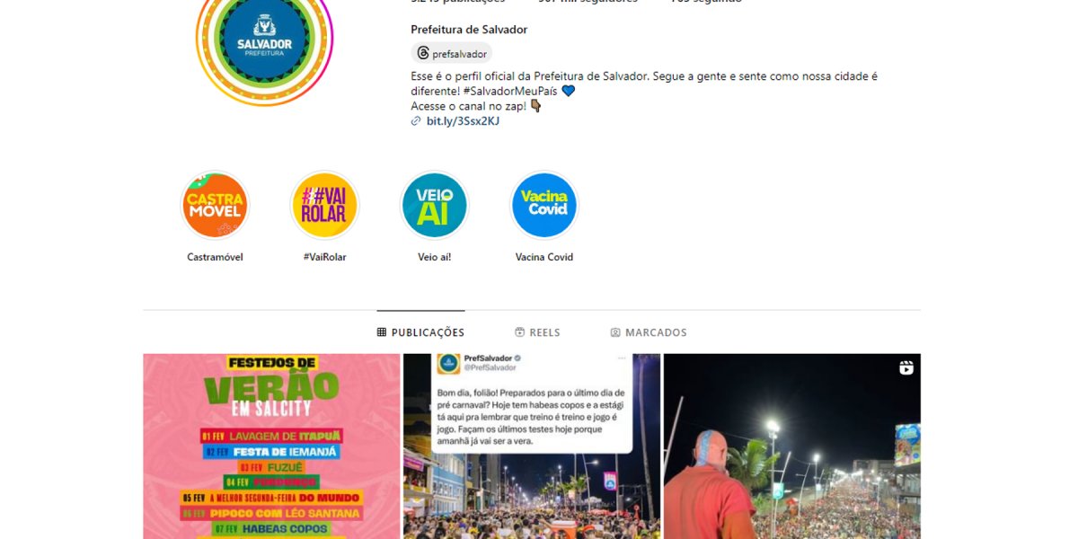 Salvador tem maior número de interações nas redes sociais entre prefeituras 2023