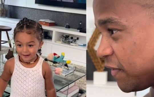 Após maratona de shows no Carnaval, Léo Santana mostra reencontro com a filha