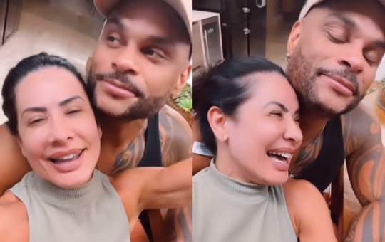 Calma Calabreso: Scheila Carvalho promete deixar Tony Salles com perna bamba