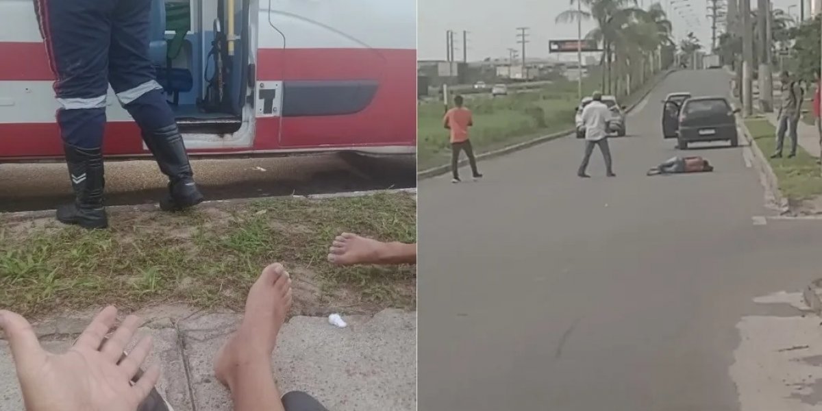 Durante tentativa de assalto passageiros se jogam de ônibus em Camaçari