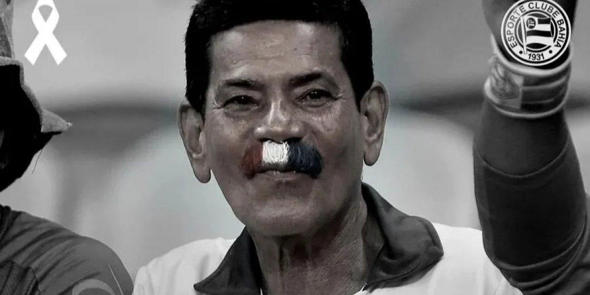 Morre aos 68 anos Valter "Bigode", torcedor-símbolo do Bahia