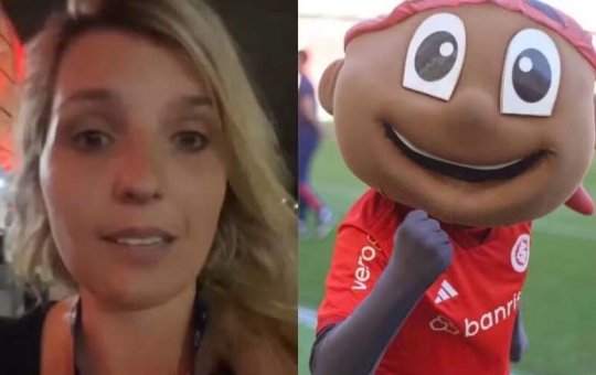 Jornalista revela sofrer importunação sexual de mascote do Internacional