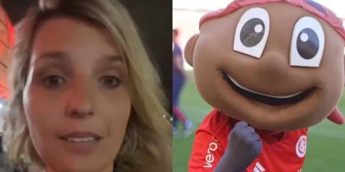 Jornalista revela sofrer importunação sexual de mascote do Internacional