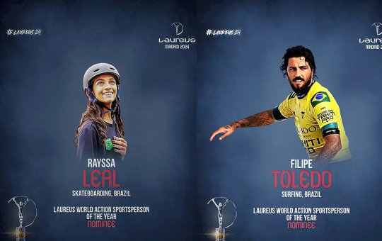 Rayssa e Filipinho são indicados ao Laureus, maior prêmio do Esporte