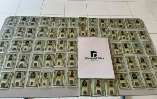 Defensoria Pública entrega novos documentos em aldeia indígena no sul da Bahia