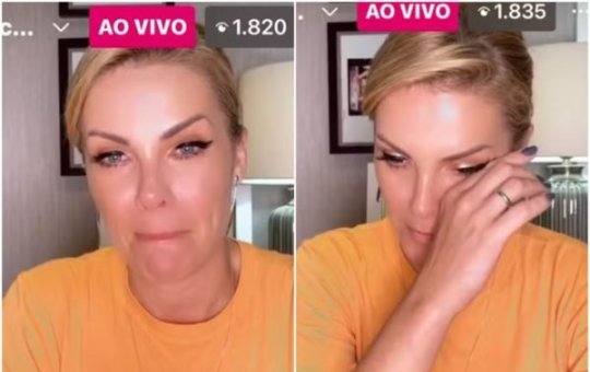 Ana Hickmann fala sobre a violência contra mulher em live e chora