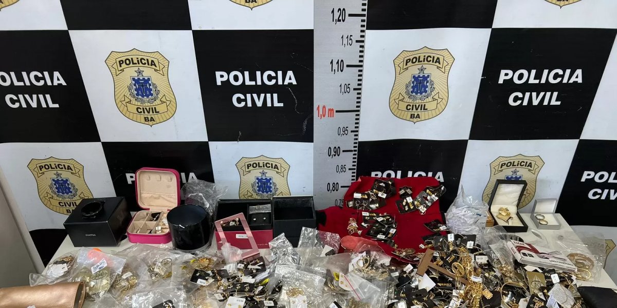Polícia Civil recupera joias avaliadas em R$ 100 mil em Feira de Santana