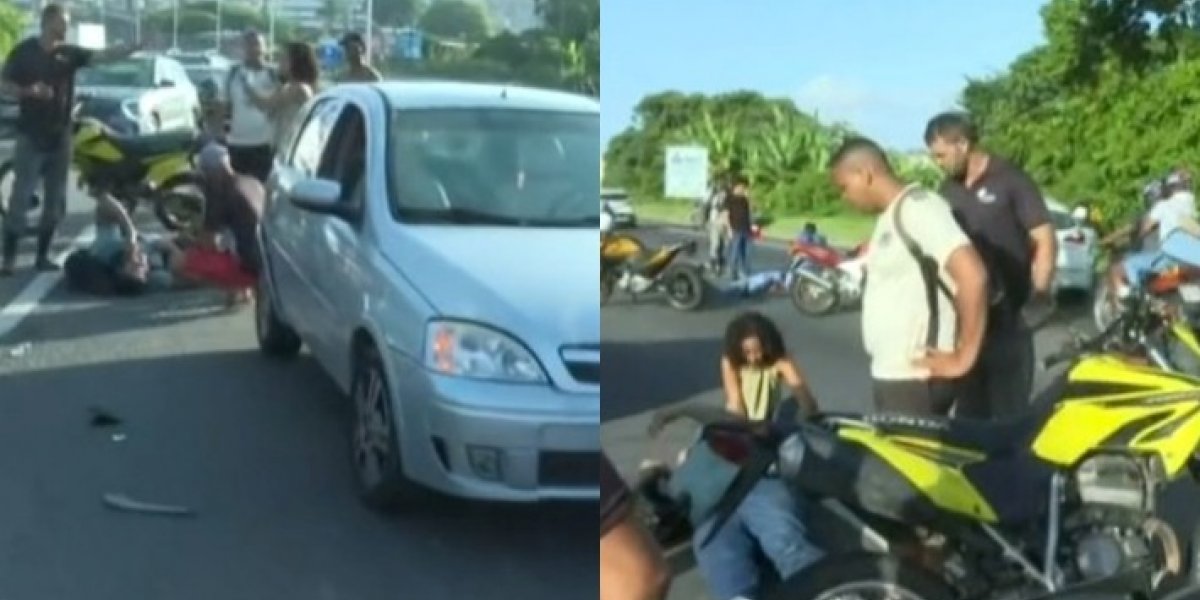 Acidente na BR-324 deixa três pessoas feridas e trânsito lento