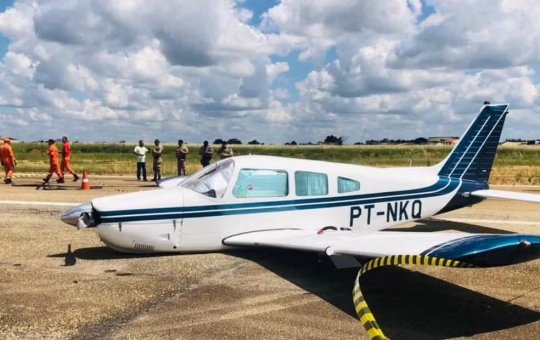 Avião de de pequeno porte faz pouso de emergência, no interior da Bahia