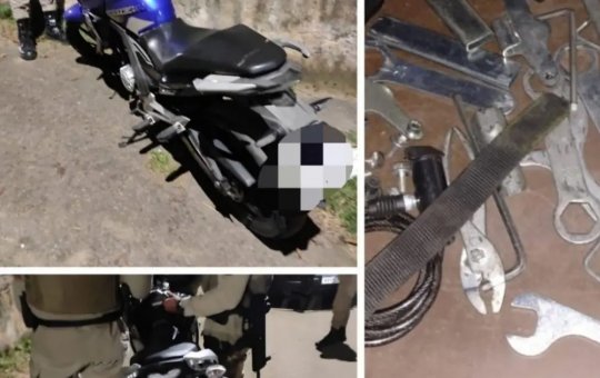 Desmanche ilegal de motos é frustrado por Polícia Militar em bairro de Salvador