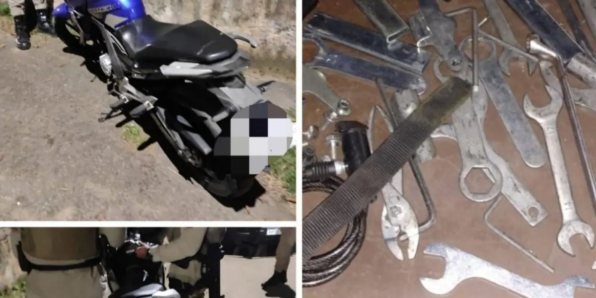 Desmanche ilegal de motos é frustrado por Polícia Militar em bairro de Salvador