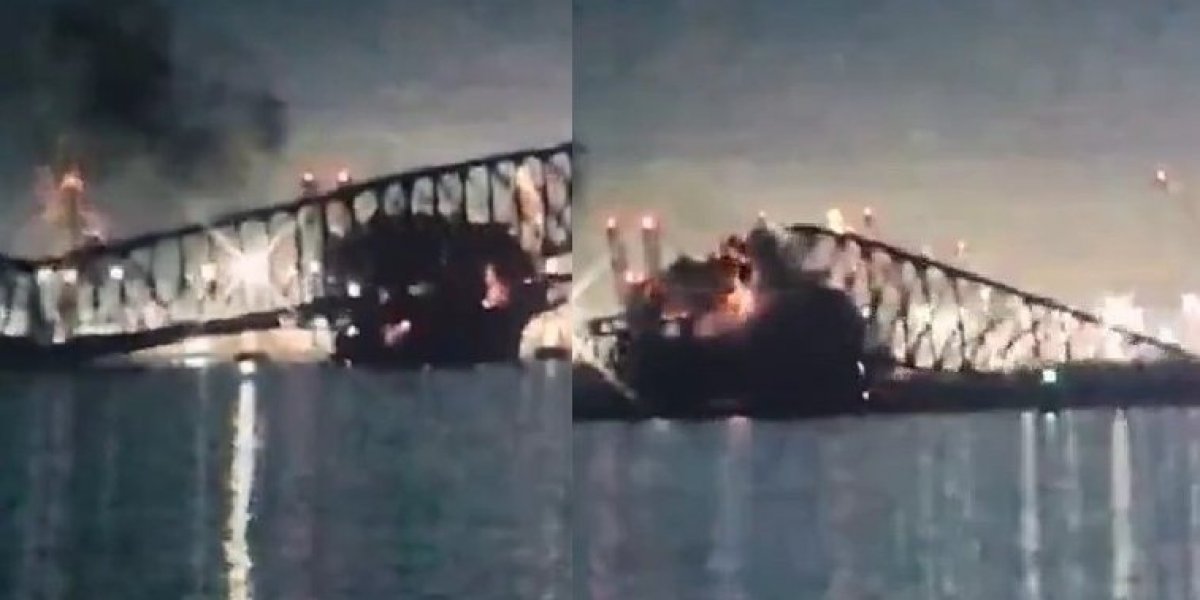 Navio bate em ponte nos Estados Unidos: veja