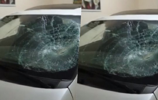 Coco atinge carro em Avenida movimentada de Salvador