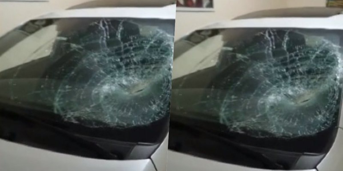Coco atinge carro em Avenida movimentada de Salvador