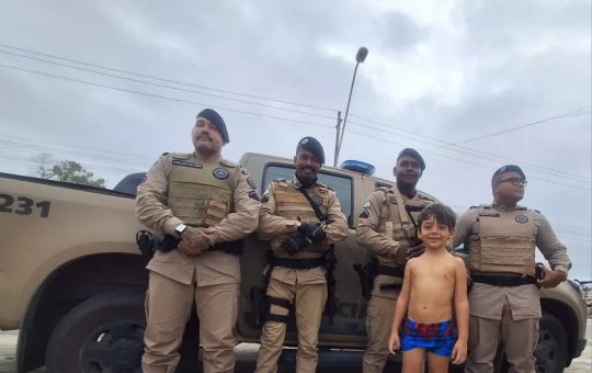 Polícia Militar encontra criança perdida na Bahia
