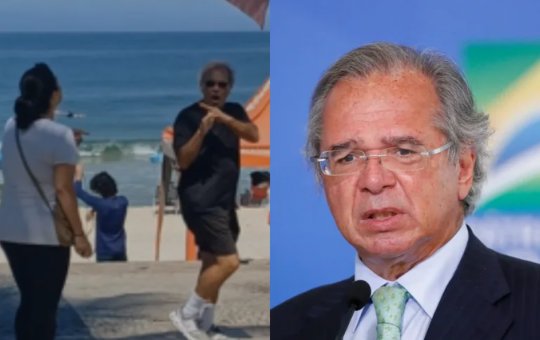 Ex-ministro Paulo Guedes se envolve em discussão no meio da rua