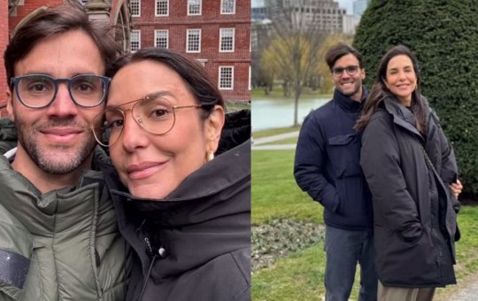 Ivete aproveita clima de romance com marido nos EUA