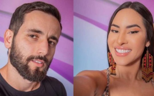 Após diversas trocas de carinhos Isabelle e Matteus se beijam em festa do BBB 24