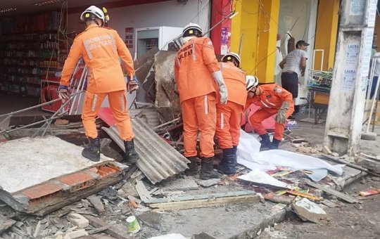 Marquise desaba e deixa uma vítima e cinco feridos em Alagoinhas