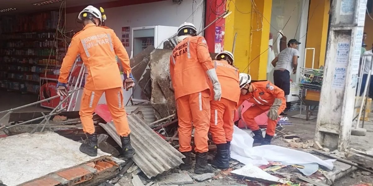 Sobe para 2 o número de mortos em desabamento de marquise em Alagoinhas