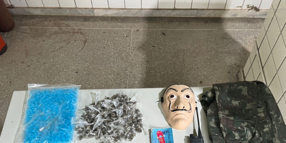 Pistola e drogas são apreendidas pela PM e Ficco/BA na cidade de Terra Nova