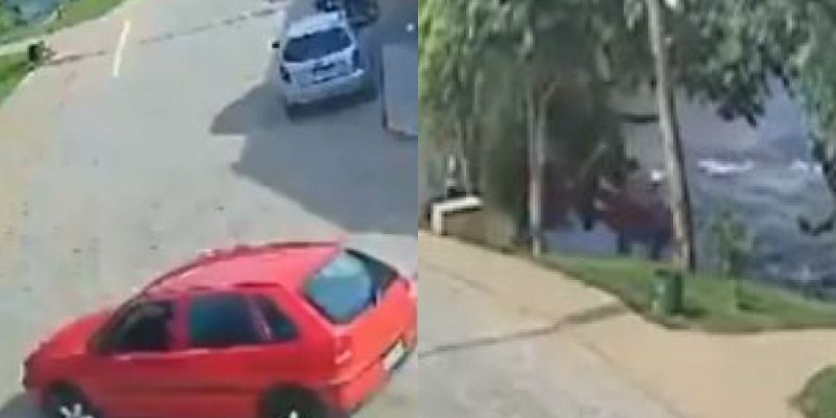 Motorista perde o controle do carro e cai dentro de rio em Correntina