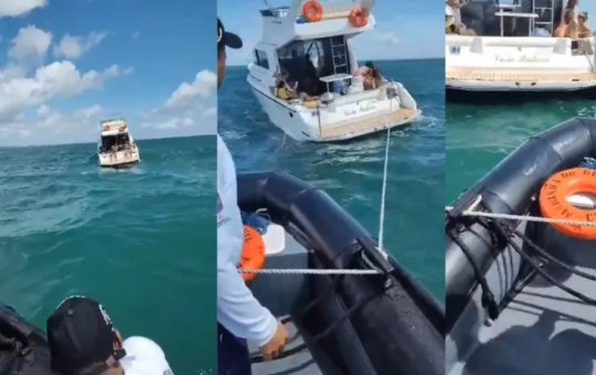 Oito pessoas são resgatadas após embarcação quebrar na Baía de Todos os Santos