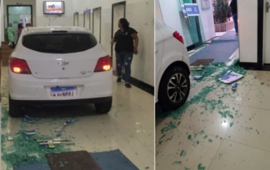 Adolescente perde controle de carro e invade hospital em município baiano
