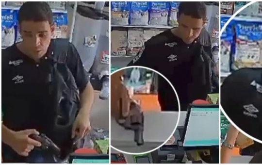 Homem é flagrado assaltando pet shop no bairro do IAPI em Salvador