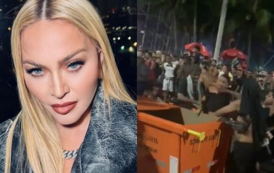 Fãs da Madonna jogam suspeito de roubar no lixo