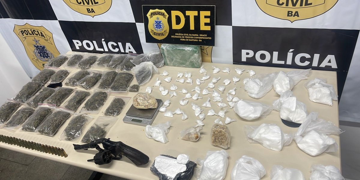 Dois homens são presos por tráfico de drogas em Feira de Santana