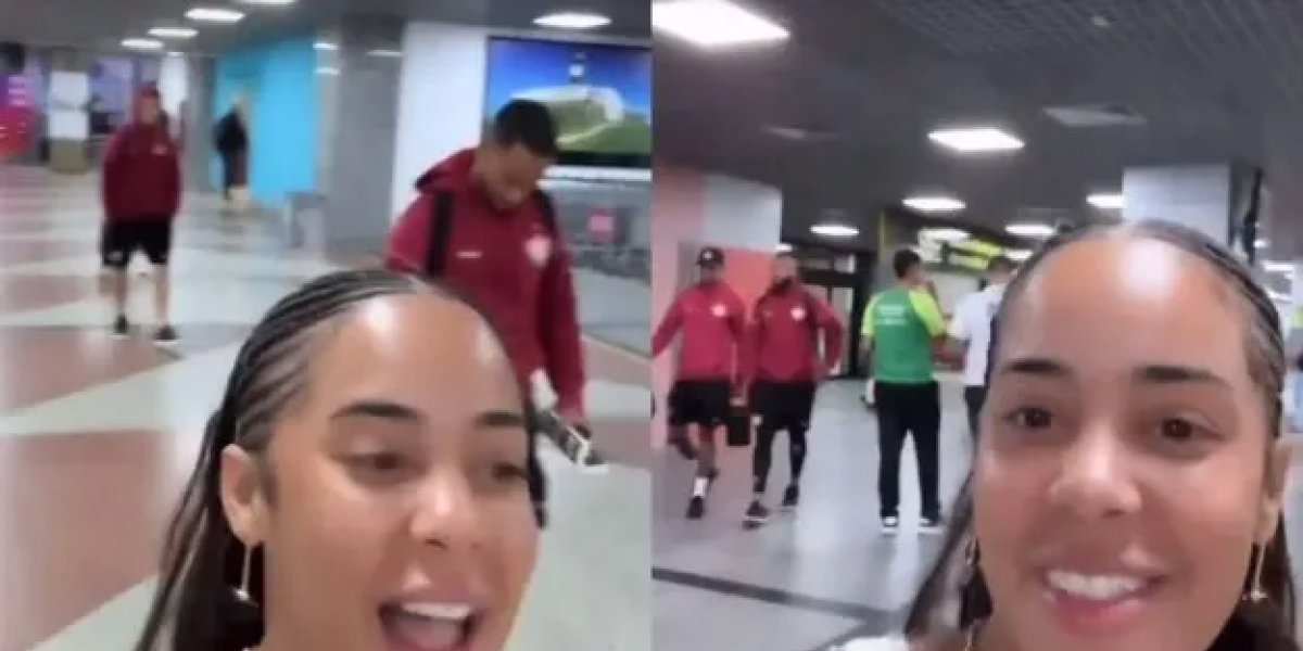 Influenciadora baiana provoca jogadores do Vitória no Aeroporto após derrota