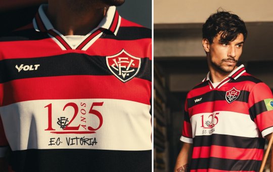 Vitória lança nova camisa em comemoração aos 125 anos do clube