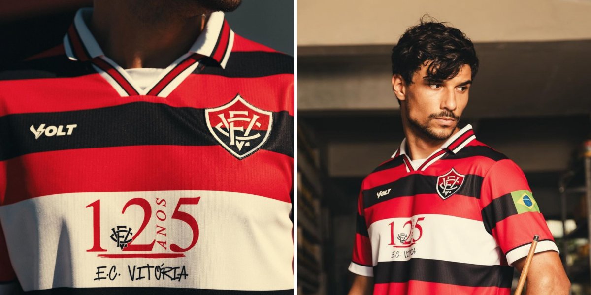 Vitória lança nova camisa em comemoração aos 125 anos do clube