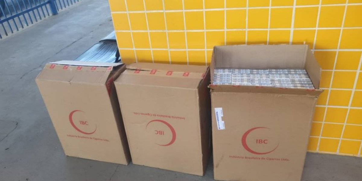 PRF apreende 1500 maços de cigarros transportados ilegalmente em Barreiras