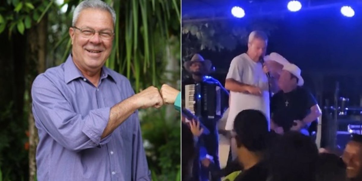 Prefeito de Cantagalo xinga eleitores durante festa 'Não quero voto de ninguém'