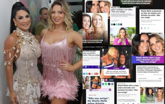 Sheila Mello desabafa sobre boatos de rivalidade com Scheila Carvalho